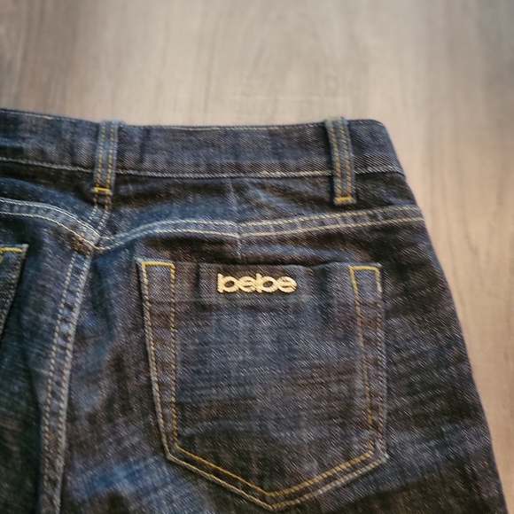 Bebe Wide leg Charcoal Black Jeans Size Medium - Picture 4 of 7